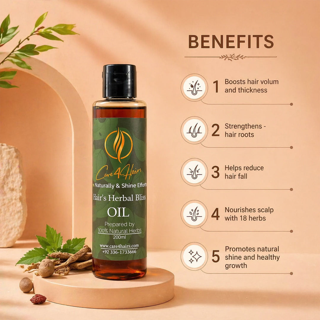 Care4Hairs Herbal Hair Oil| Hair Fall Control -200ml